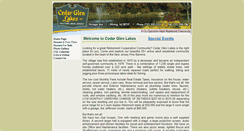 Desktop Screenshot of cedarglenlakes.com