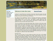 Tablet Screenshot of cedarglenlakes.com